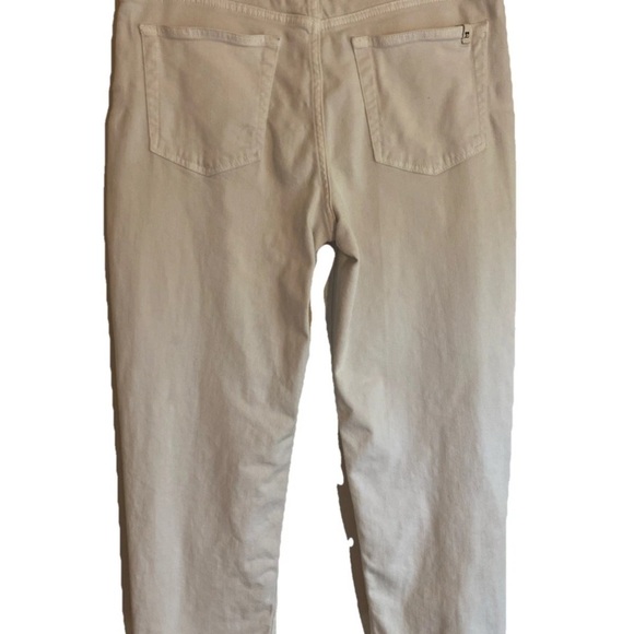 Joes Jeans High Rise Straight Crop Jeans Sz 31 White Frayed Edge - Picture 2 of 6